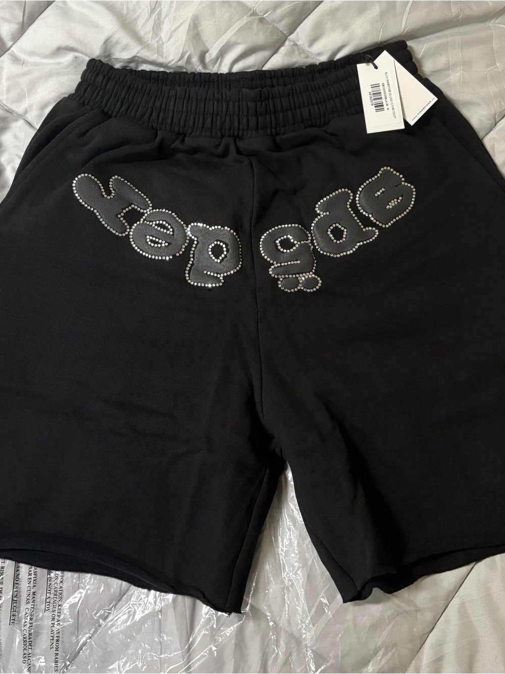 Sp5der Shorts Og Web v2 Rhinestones Size Medium
